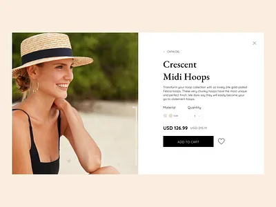 Earrings item concept clothes design earrings item item card item page online shop shop ui uiux uiuxdesign ux webdesign