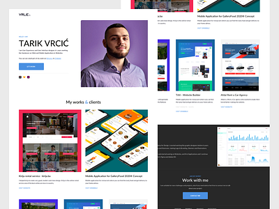 UX/UI Designer - My Personal Website clean design header minimal porfolio portfolio page portfolio website sketch ui uiux uxdesign