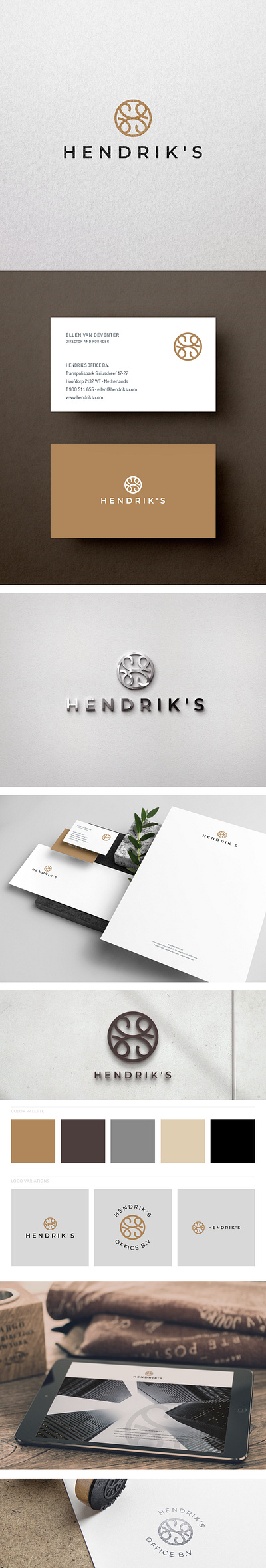 HENDRIK'S branding design logo minimal