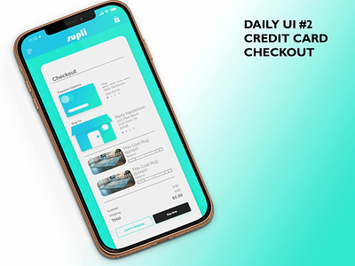 Daily UI #2 Credit Card Checkout branding dailyuichallenge design graphic design ui ux vector