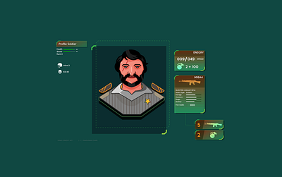 soldier 02 01 concept art design game art illustration ui vector
