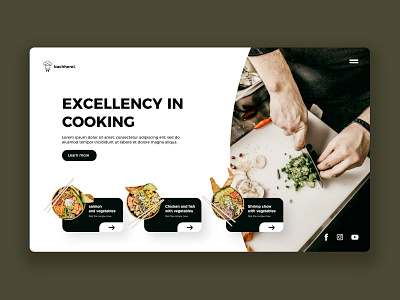 Recipe website UI app cook cooking design flat food minimal recipe ui uiux ux web