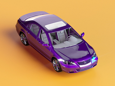 Acura TL 3d c4d car dynamics soft body