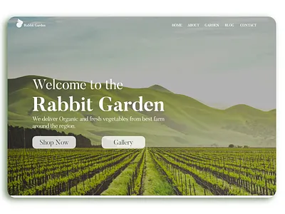Rabbit Garden Website Design agriculture branding colorful design company corporate design farm farming fresh design graphic design logo design minimalist organic rabbit logo ui ui design vector vegetable web design webdesign website design