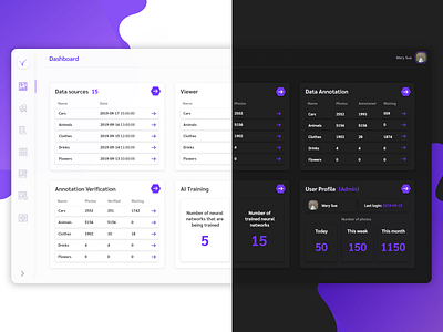 Vinne - AI Desktop Dashboard / Admin Panel admin panel adobe xd app clean design clean ui dailyui dark dark mode dark ui dashboard desktop illustration interface light light ui minimal ui ux web web design