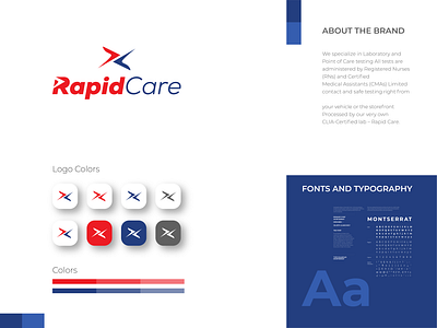 RAPID CARE LOGO DESIGN brandidentity branding corporate creative logo lettering lettermark logo logo design logos medical logo minimal minimalist modern professional logo typography