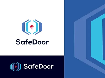 Safe Door logo design best door blue blue logo company logo constraction door company door concept door logo door sell home buy sell logo for sell logo march mdoerndoor minimal door minimal logo real estate logo realestate safe logo safedoor trend