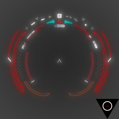 HUD UI AIM design fui game design hud ui vector