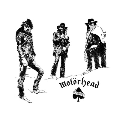 Motorhead - Ace Of Spades Sketchy Portrait graphicdesign illustration merchandise motorhead