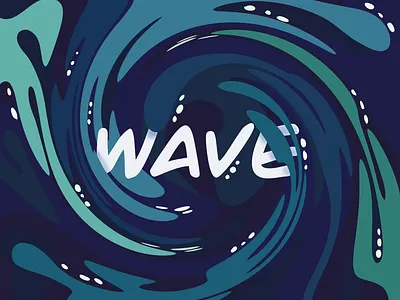 All Blue - Wave all blue art blue design illustration motion motion design ocean oceanic oceans procreate sea surf tornado tsunami wallpaper watercolor wave waves whirlwind