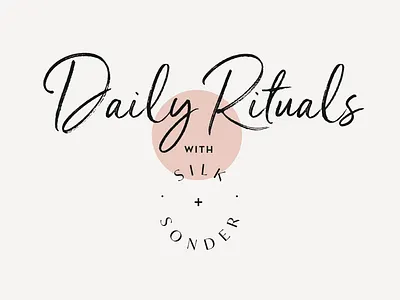 Daily Rituals animations branding campaign design email email design graphic graphic design identity logo newsletter product design type typeface typogaphy
