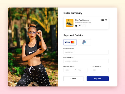 #DailyUI Challenge • Day 2 • Checkout Page checkout checkout form checkout page checkout screen daily 100 challenge dailyui dailyuichallenge ecommerce ecommerce design ecommerce shop gradient nike shoes payment form payment method ui ui design ui designer uidesign uiux uiuxdesign