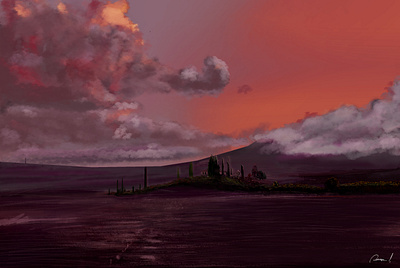 Tuscany Digital art illustration illustration art tuscany