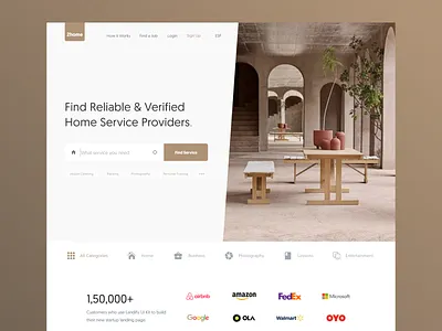 2home - Website Design Concept app concept design flat home interface interior minimal travel typography web website website design
