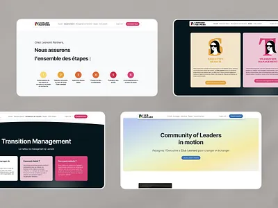 Leonard Partners – Recruitment Agency Website Design belgium branding corporate design odoo recruitment agency ui ux web website