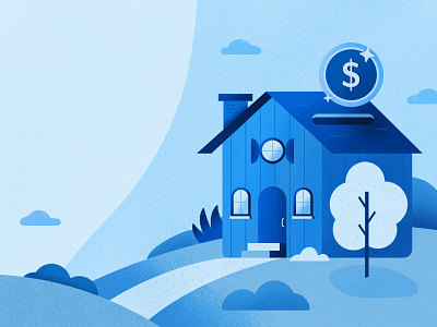 Investment Illustration award colorful design graphic graphic design housing icon iconography illustration list reports listreports money monochromatic piggybank scenery simple texture vector