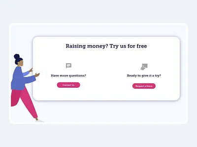 CTA action cards color design icon typography ui web website