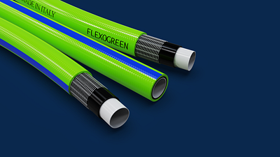 Adflex Hosepipe - FLEXO GREEN 3d art 3d modeling 3d rendering 3d visualization branding graphic design product design product rendering product visualization productphotography