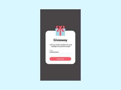 DailyUI Challenge 097 - Giveaway 097 challenge colorful dailyui dailyuichallenge design flat giveaway minimal ui