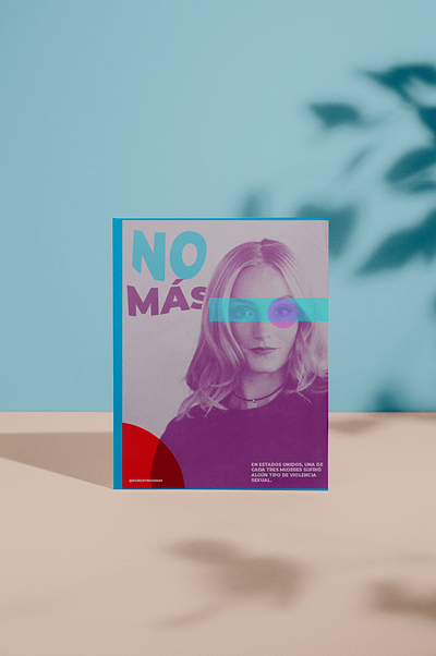 Magazine Cover - "NO MÁS" design diseño gráfico magazine cover