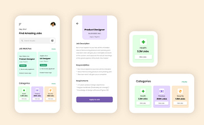 Job App adobexd daily 100 challenge daily ui dailyui dailyuichallenge design minimal ui ui design uidesign uiux user interface user interface design userinterface
