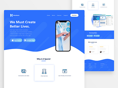 Medical Landing Page adobe adobe xd clinic design experience homepage interface landing landingpage medical minimal product ui uidesign uitrends uiux ux web website