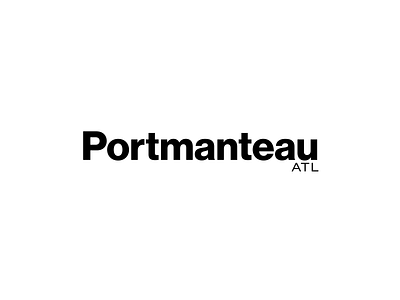 Portmanteau clean logo minimal typography