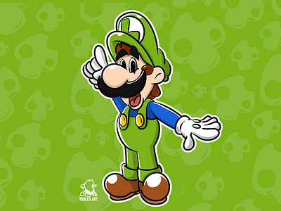 Luigi animals cartoon childrens illustration concept art design fanart illustration illustrator nintendo photoshop