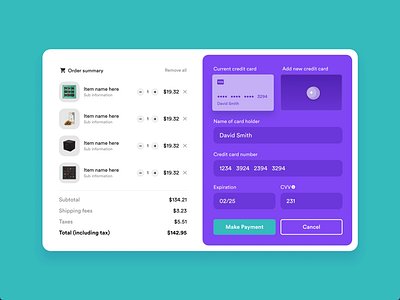 3D Transform Card Payment in AdobeXD adobe xd adobe xd design card cart design payment ui