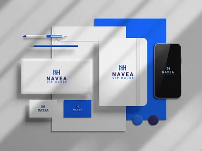 Navea vip house logo design 2021 logo 2021 trend abstract elegant geometric graphic design graphics logo designer logo mark logos logotype minimalism minimalist modern paper real estate symbol vector art vector illustration