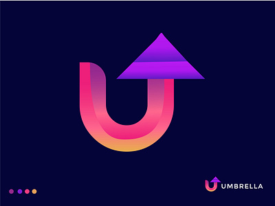 Letter U logo Mark agency logo app icon branding colorful logo design design dribbble best shot gradient color logo illustration letter u logo logo logo design branding logo designer logo mark logodesign logotype minimalist logo monogram logo typography ui umbrella logo