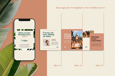 Vidhya - Influencer Instagram Post blogger blogger template coaches content creator female influencer influencer influencer template insta template instagram instagram carousel instagram post instagram template posting social media