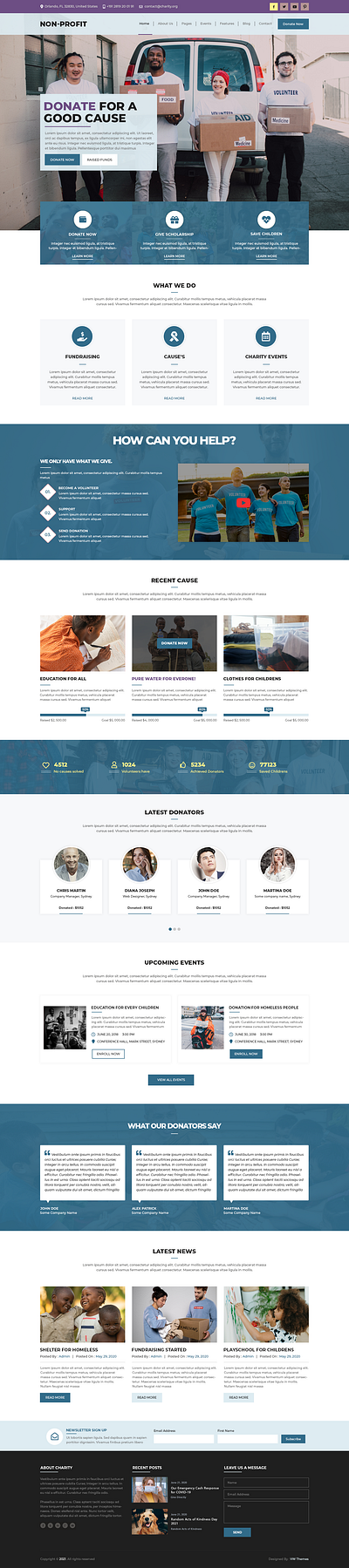 Buy Non Profit WordPress Theme For Trusts and Charity Organizati