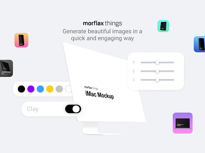 Morflax things - 3D mockup builder 3d 3d art 3d mock up 3d mockup blender3d brand identity branding cinema4d device mockup device mockups graphic design mockup bundle mockup design presentation presentation design uiux design