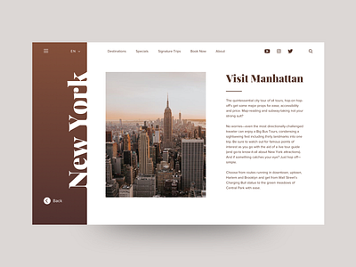 Web Design for Travel Blog - Detail Page #2 branding design graphic design illustration typography ui ux web website