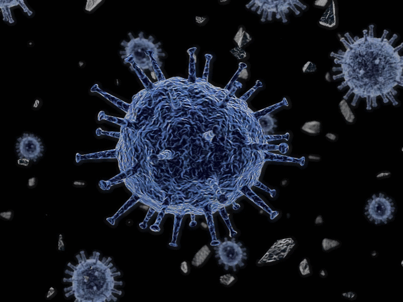 Virus 3d c4d design medicine virus