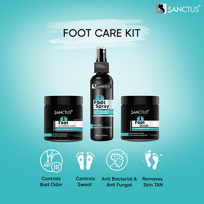 Foot Care Kit - Sanctus Foot Scrub & Sun Protection Cream