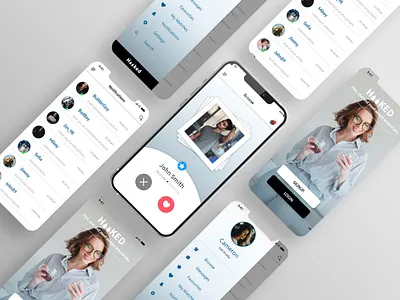 hooked chatting app adobe illustrator adobe photoshop adobe xd graphic design mobile app design ui design ux design