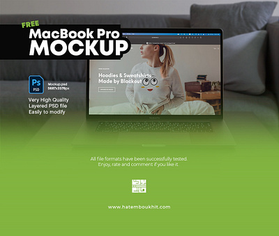 MacBook Pro Mockup - Free Download 👨🏻‍💻 free freebie laptop macbook macbook pro mockup mockup template mockups psd psd mockup