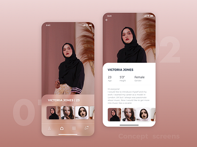 Concept screens app clean color concept design interface mobile ui ux web