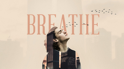 BREATHE POSTER breathe illustration photoshop poster design