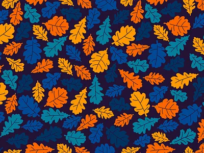 Oak Leaf Pattern botany decorative defoliation ecology fall foliage green herb leaf nature oak oak leaf oak tree oakley ornament pattern plant seamless season vector
