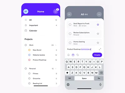 To Do App app calendar create new goal goals habit habits ios project task list task manager tasks todo todoist