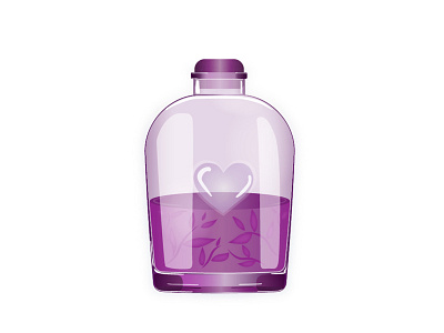 Love potion design illustration love pink potion vector