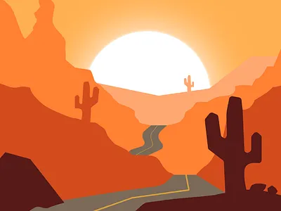 Desert aesthetic cover art desert design illustration illustrator photoshop trending vector