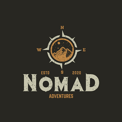 Nomad Adventure adventure adventure logo adventure time adventurer adventures logodesign logodesigner logos logotype outdoor outdoor badge outdoor logo outdoors tees teeshirt teespring tshirt tshirt art tshirtdesign tshirts