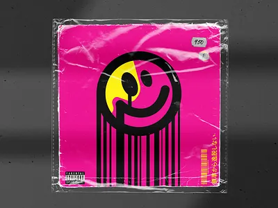 SMILE aesthetic album art cover art design illustration mockup photoshop trending typography vector illustration vectorart vinyl cover