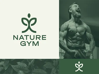Nature gym logo concept. branding graphic design gym logo gym logo design logo logo design logo design branding logo design concept logo designer logo designs logo icon logo inspiration logo inspirations logo inspire logo insporation logo mark logodesign logos minimal nature logo
