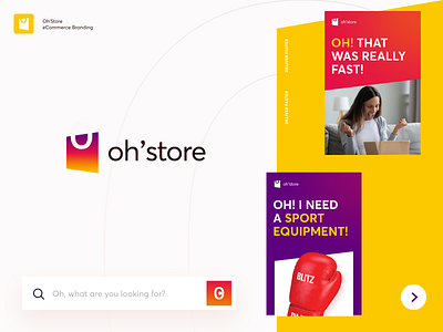 Oh’Store Branding brand identity brand sign branding halo lab handle identity logo logotype pack packaging print printing shop sign sport