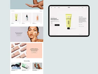 Skincare award award winning care design system ecommerce app ecommerce business ecommerce design ecommerce shop fashion homepage ios mobile responsive skin skin care